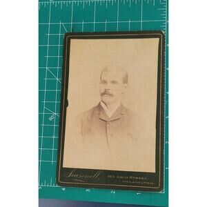 Antique Victorian Cabinet Card Dashing Gentleman Shaw Scannell Philadelphia